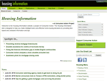 Tablet Screenshot of housing-information.org